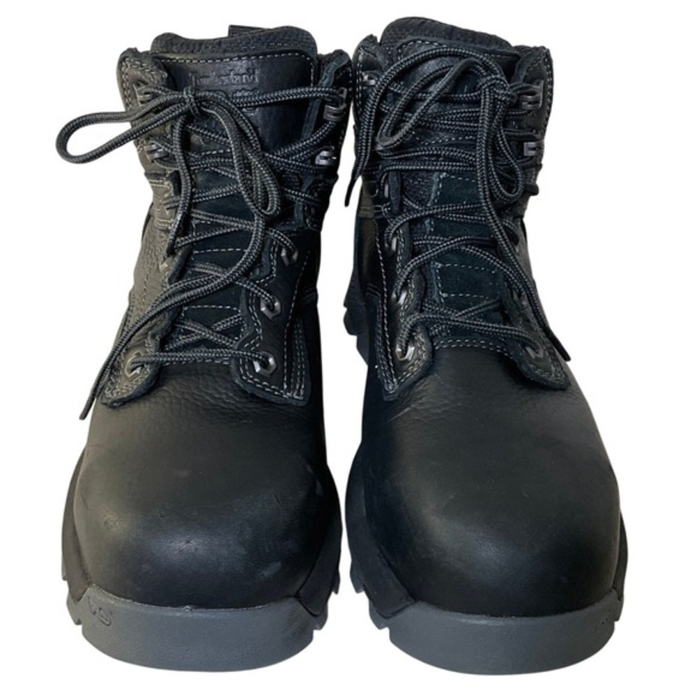 Timberland PRO Women Black Waterproof Safety Toe Work Boots A5WUY Size 9M